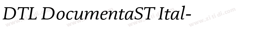 DTL DocumentaST Ital字体转换